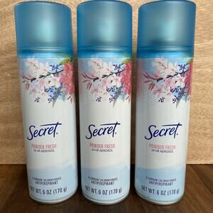 3 Secret Powder Fresh 25 HR Aerosol Deodorant Antiperspirant Spray 6 oz